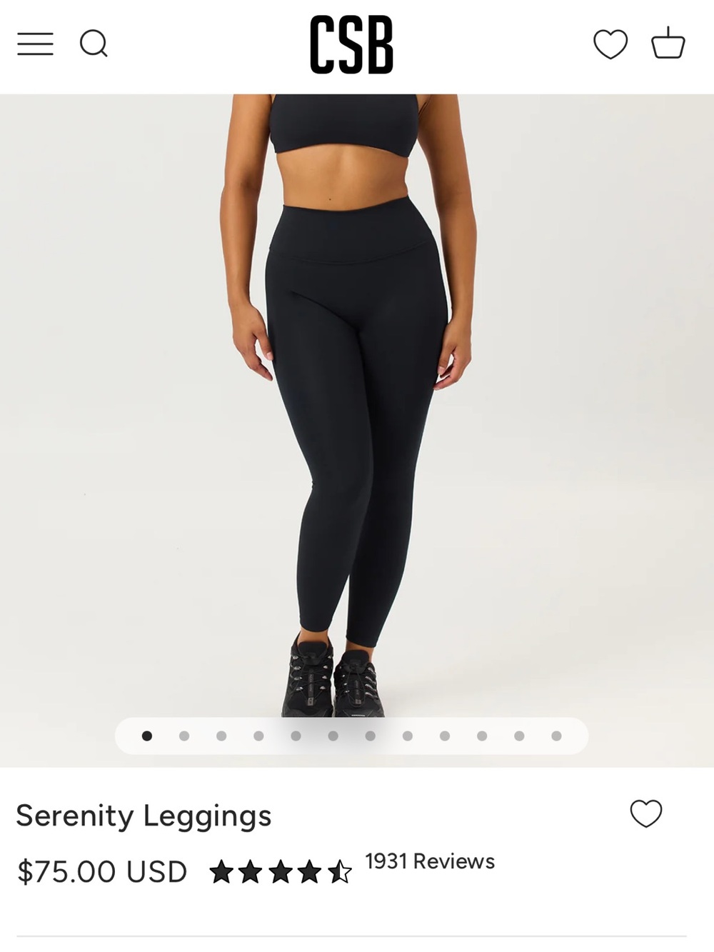 Serenity Leggings - Black